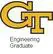 A yellow and black logo for the georgia tech engineering graduate.